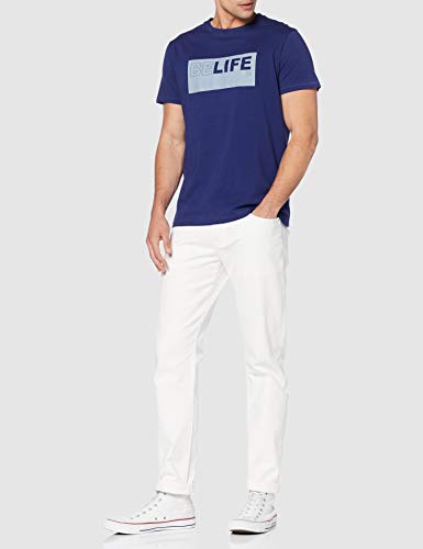 Pepe Jeans Iggy M Camiseta, Azul (Steel Blue 563), Medium para Hombre