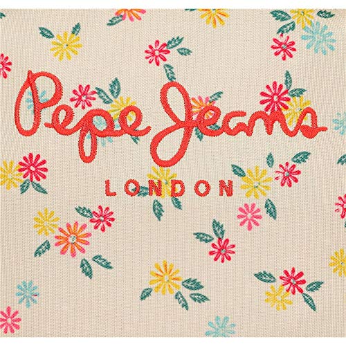 Pepe Jeans Joseline - Neceser con Doble Compartimento, Multicolor, 26 cm