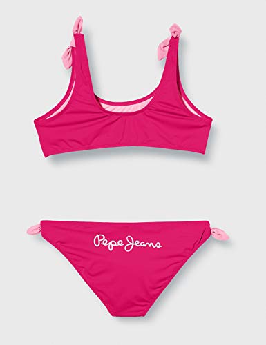 Pepe Jeans New Saigon Bikini Braguita, Rosa (349 349), 5-6 años (Talla del Fabricante: 6) para Niñas