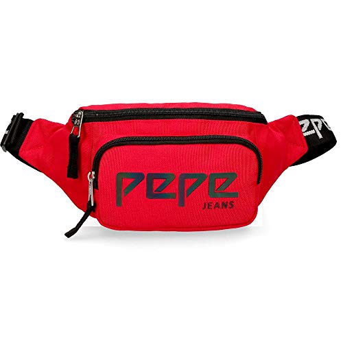 Pepe Jeans Osset - Riñonera, Rojo, 36 cm