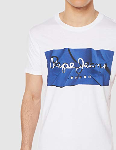 Pepe Jeans Raury Camiseta, Azul (Blue 551), Large para Hombre