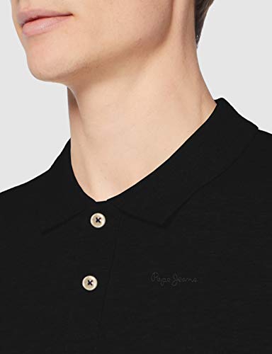 Pepe Jeans Vincent Polo, Negro (Black 999), Large para Hombre