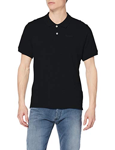 Pepe Jeans Vincent Polo, Negro (Black 999), Large para Hombre