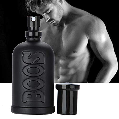 Perfume de Colonia para Hombres, Fragancias Frescas para Hombres de Larga Duración, Spray para Caballeros Maduros, Traje de Perfume Sexy Temptations para La Cena de Negocios y Citas de 50 Ml(Negro)