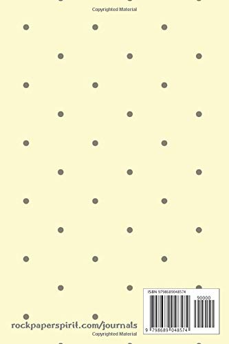 Perfume Log Book: Lemon yellow polkadot edition, 6 x 9 inches, 100 pages, perfume lover's notebook, paperback