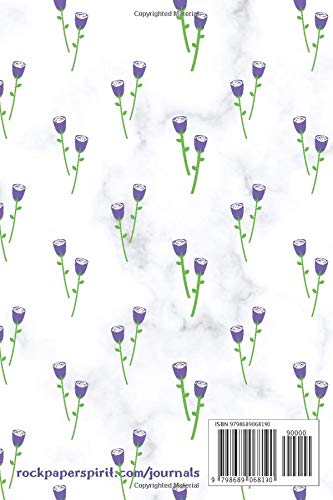 Perfume Log Book: Little purple flower edition, 6 x 9 inches, 100 pages, perfume lover's notebook, paperback