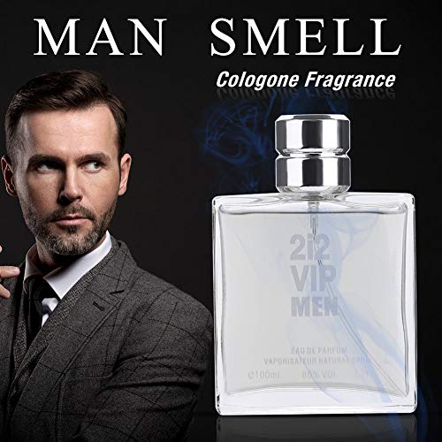 Perfume para Hombres, Eau de Toilette para Perfume Clásico y Sándalo Fragancia masculina Perfume para Caballeros Fresh Fragancia Gentleman - 100ml / 3.3oz(gris claro)