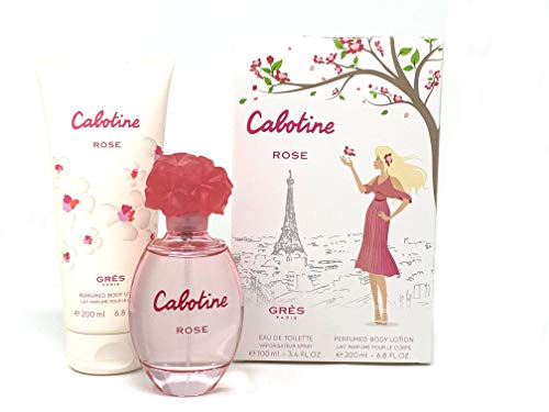 Perfumes de Mujer Set Regalo Cabotine Rose para Mujer Eau de Toilette 100 ml + Body Lotion Perfumado 200 ml Oferta Especial Colonia duradera