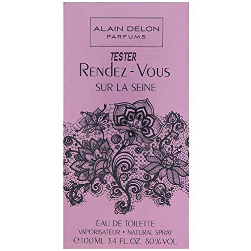 Perfumes Mujer Original Alain Delon EAU Toilette 100ml Oferta Fragancia Floral Colonia Duradera Fresca Regalo Aroma Especial Cumpleaños Aniversario Agua de Tocador Rendez Vous Sur La Seine