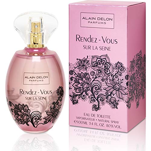 Perfumes Mujer Original Alain Delon EAU Toilette 100ml Oferta Fragancia Floral Colonia Duradera Fresca Regalo Aroma Especial Cumpleaños Aniversario Agua de Tocador Rendez Vous Sur La Seine