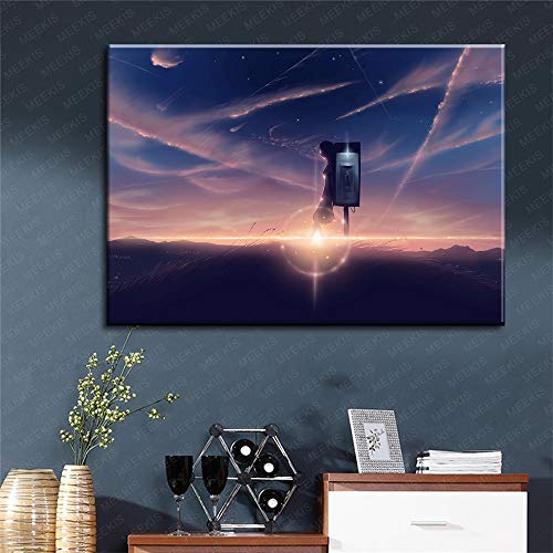 Personaje de anime japonés Escena de fantasía Chica linda Pareja Guerrero Pintura por números Kits Cepillos Pigmento acrílico Regalo creativo 40X50Cm Sin marco