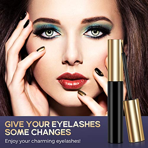 Pestañas Magneticas con Delineador, 3D Reutilizables Pestañas Postizas Magneticas, Pestañas Magnéticas con Imanes, Impermeable Delineador, No Se Necesita Pegamento (5 Pares)