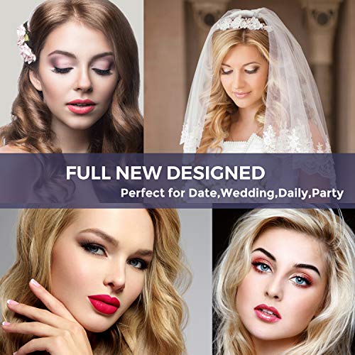 Pestañas Magneticas con Delineador, 3D Reutilizables Pestañas Postizas Magneticas, Pestañas Magnéticas con Imanes, Impermeable Delineador, No Se Necesita Pegamento (5 Pares)