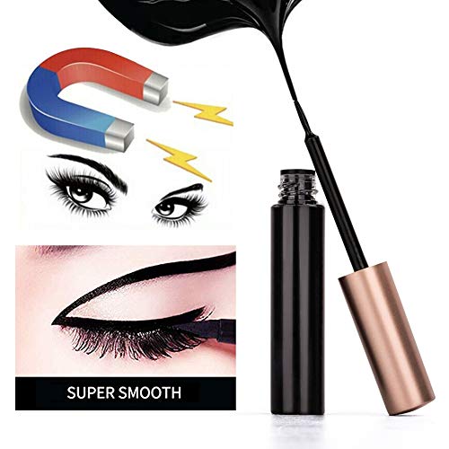 Pestañas Magneticas,Delineador,Pestañas Postizas Magneticas Delineador Kit, 3D Reutilizables Pestañas Eyeliner Waterproof, No se Necesita Pegamento, Magnetic Eyelashes set con pinzas