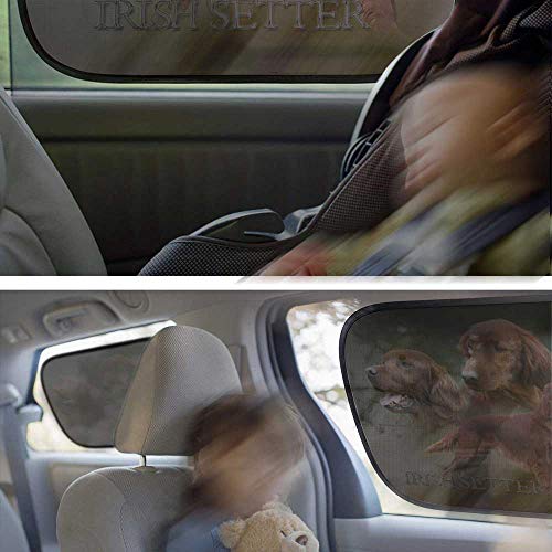 Pets-easy - Parasol para perro, coche de setter irlandés, color rojo