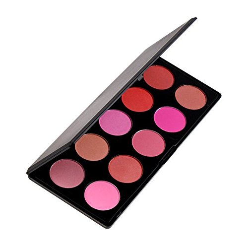 PhantomSky 10 Colores Cara Polvos Coloretes/Blush Paleta de Maquillaje Cosmética - Perfecto para Uso Profesional y Diario