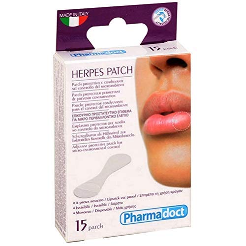 PHARMADOCT - Parche contra el herpes labial, 1 paquete de 15 apósitos