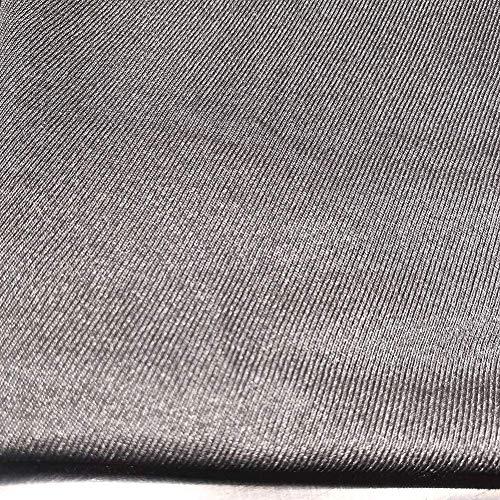 PHBSF 100% fibra de plata, tela elástica contra la radiación, tela conductora plateada EMF, bloqueo RFID, ancho 150 cm (tamaño: 1,5 x 5 m)