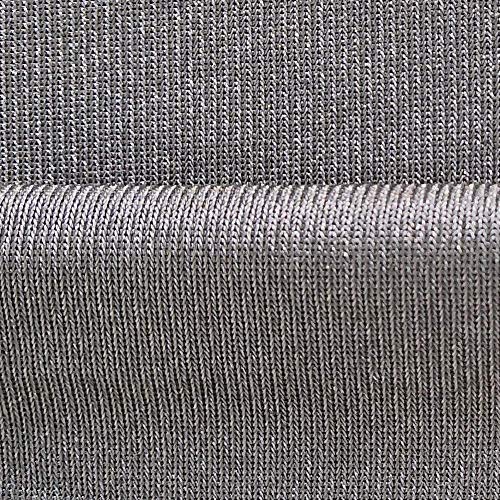 PHBSF 100% fibra de plata, tela elástica contra la radiación, tela conductora plateada EMF, bloqueo RFID, ancho 150 cm (tamaño: 1,5 x 5 m)