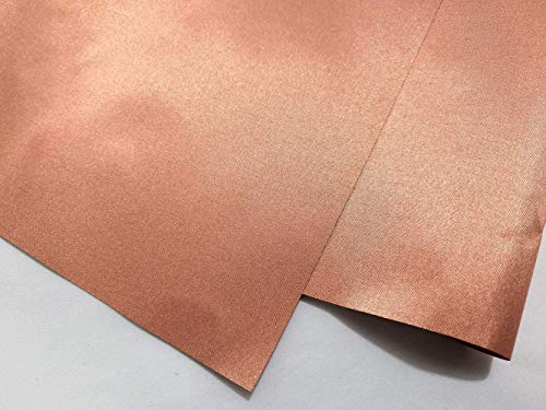 PHBSF EMF RFID emi RF Bloqueo Cobre Niquelado Electromagnético Conductivo Medidores Inteligentes Protección Conexión A Tierra/Conexión A Tierra Tela De Fibra Color Dorado(Size:1.1 * 7m)