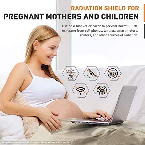 PHBSF Faraday tela – Blindaje EMI/RFID, teléfono celular/WiFi/Bluetooth bloqueo de grado militar, 3 m (tamaño: 1 m)