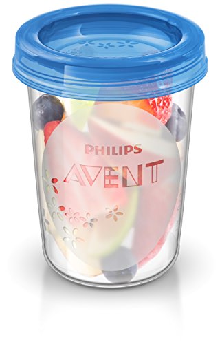 Philips Avent - Set de recipientes para leche materna (5 recipientes 240 ml + 5 tapas)