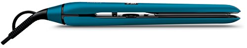 Philips Pro HPS930/40 - Plancha de Pelo Profesional, Placas Titanio 110 mm, Ionica, Control Digital Temperatura 140º a 230º, Azul