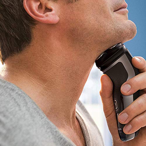 Philips Serie 1000 S1332/41 - Afeitadora eléctrica para hombre con cuchillas PowerCut, cortapatillas desplegable para bigote y patillas, 45 min de afeitado, con o sin cable