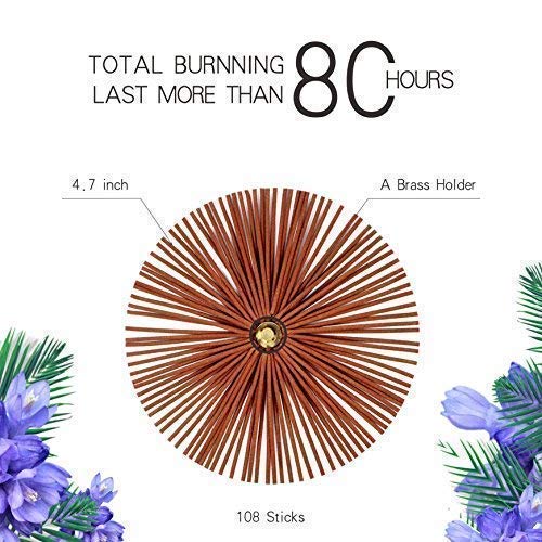 PHILOGOD Alivia el Dolor de Cabeza Varillas de Incienso Compuesto DE 30 Hierbas de Medicina tibetana con un Soporte …