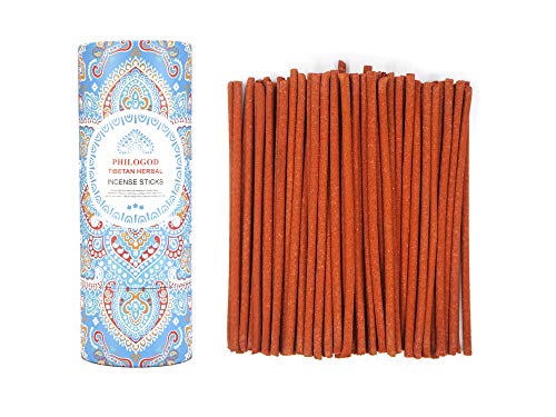 PHILOGOD Alivia el Dolor de Cabeza Varillas de Incienso Compuesto DE 30 Hierbas de Medicina tibetana con un Soporte …