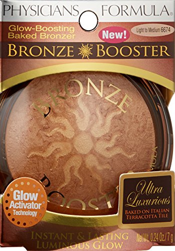 Physicians Formula Glow-Boosting Baked Bronzer, Light to Medium, 0.24 Ounce