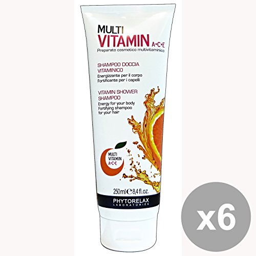 phytorelax Multivitaminico ducha shampoo – Lote de 6 x 1500 gr