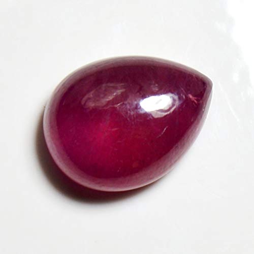 Piedra de rubí Natural Suelta de 55 Quilates, 3 Quilates, Piedra de Corte Pera al por Mayor, Piedra Natal de Julio para fabricación de Joyas