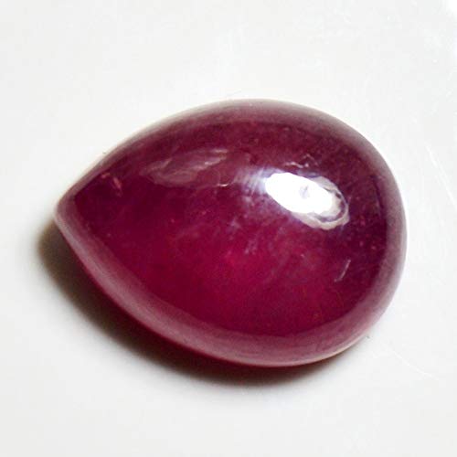 Piedra de rubí Natural Suelta de 55 Quilates, 3 Quilates, Piedra de Corte Pera al por Mayor, Piedra Natal de Julio para fabricación de Joyas