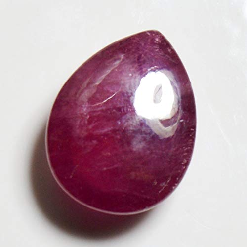 Piedra de rubí Natural Suelta de 55 Quilates, 3 Quilates, Piedra de Corte Pera al por Mayor, Piedra Natal de Julio para fabricación de Joyas