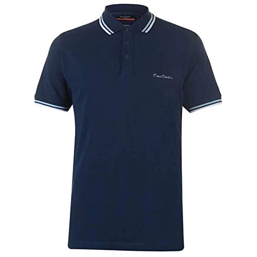 Pierre Cardin - Polo de manga corta para hombre. Azul azul marino 50