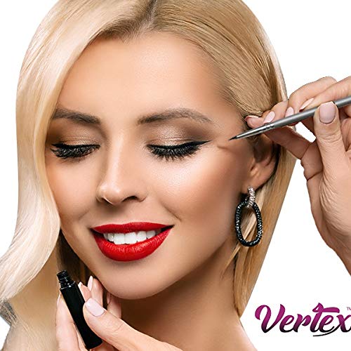 Pincel Delineador de Ojos, Delineado Egipcio, Pincel Plano Rígido de Gel o Líquido, Kit Pincel Punta Fina de Cerda Fina para Precisión en Maquillaje Perfecto Brocha De Cejas