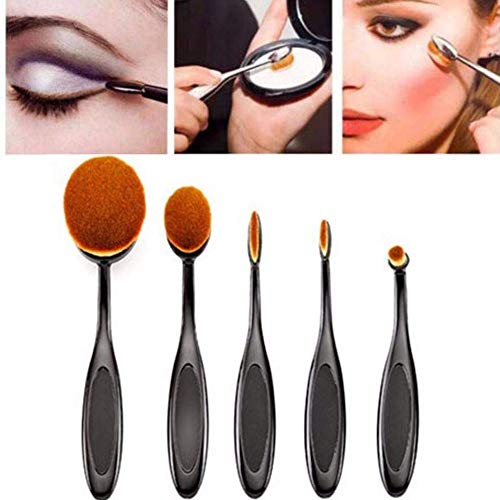 pinceles maquillaje brochas maquillaje Cepillo de dientes 5pcs Estilo cepillo de cejas Oval cepillo cosméticos cosméticos de belleza maquillaje herramientas se aplican para maquillaje