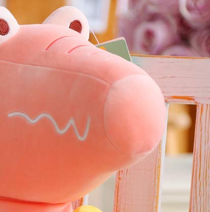 Pink Duck Crocodile Doll Birthday Gift Doll Doll Decoration Pillow Girl Heart 45Cm
