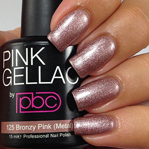 Pink Gellac Bronzy Pink 15ml Gel Nail Polish by Pink Gellac