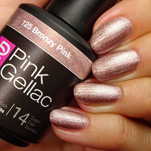 Pink Gellac Bronzy Pink 15ml Gel Nail Polish by Pink Gellac