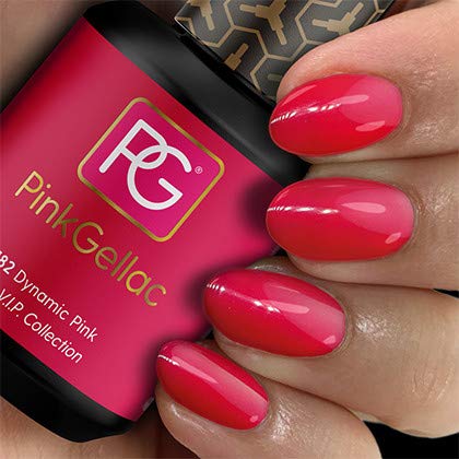 Pink Gellac Kit de inicio con Lámpara LED secador uñas para manicura de esmalte de gel permanente