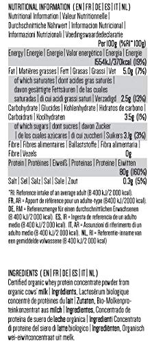 PINK SUN Concentrado de Proteína de Suero Orgánico 1kg Bio Hierba alimentada sin Hormonas Neutro sin Sabor sin Gluten sin Soja Organic Whey Protein Powder (82% protein) Grass fed Unflavoured 1000g