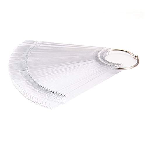 Pinkiou Nail Color Palette Clavos Polaco Color Tarjeta Nail Art Herramientas Nail Color Display Set Para Nail Design (Transparent)