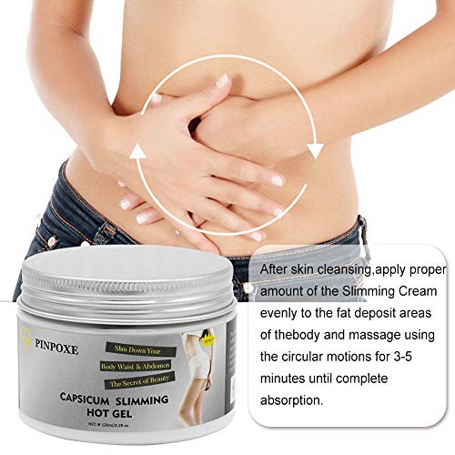 PINPOXE Crema anticelulítica, Crema reductor anticelulítico, quemagrasas reafirmante intensivo muy fuerte, la talladora del cuerpo de la piel Elimina la celulitis y piel de naranja crema 120ml
