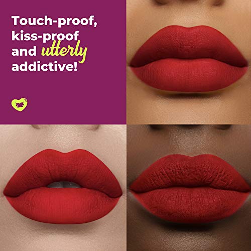 Pintalabios líquido Velvetines de Lime Crime, color red velvet