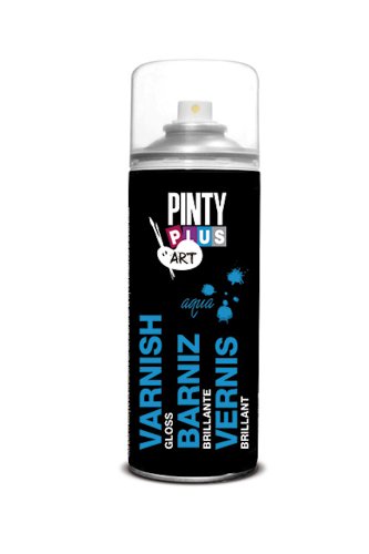 PINTYPLUS ART & CRAFT 176 Barniz Spray 520cc Mate Agua, Transparente, Estándar