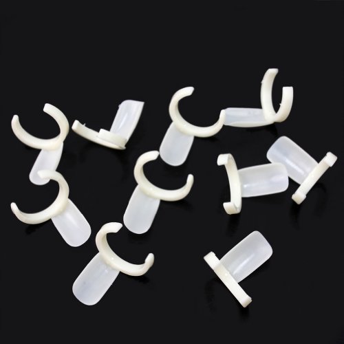 Pinzhi - 50x Mostrador Expositor Nail Ring Display Arte Tips Uñas Postizas Esmalte