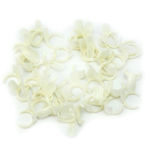 Pinzhi - 50x Mostrador Expositor Nail Ring Display Arte Tips Uñas Postizas Esmalte