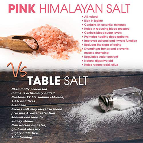 Pipkin 500 g Sal Rosa del Himalaya Natural, Tamaño 0.3-1mm, Alimento Gourmet Premium de Primera Calidad, Cristales de Sal Puros y Sin Refinar, Extraída a Mano